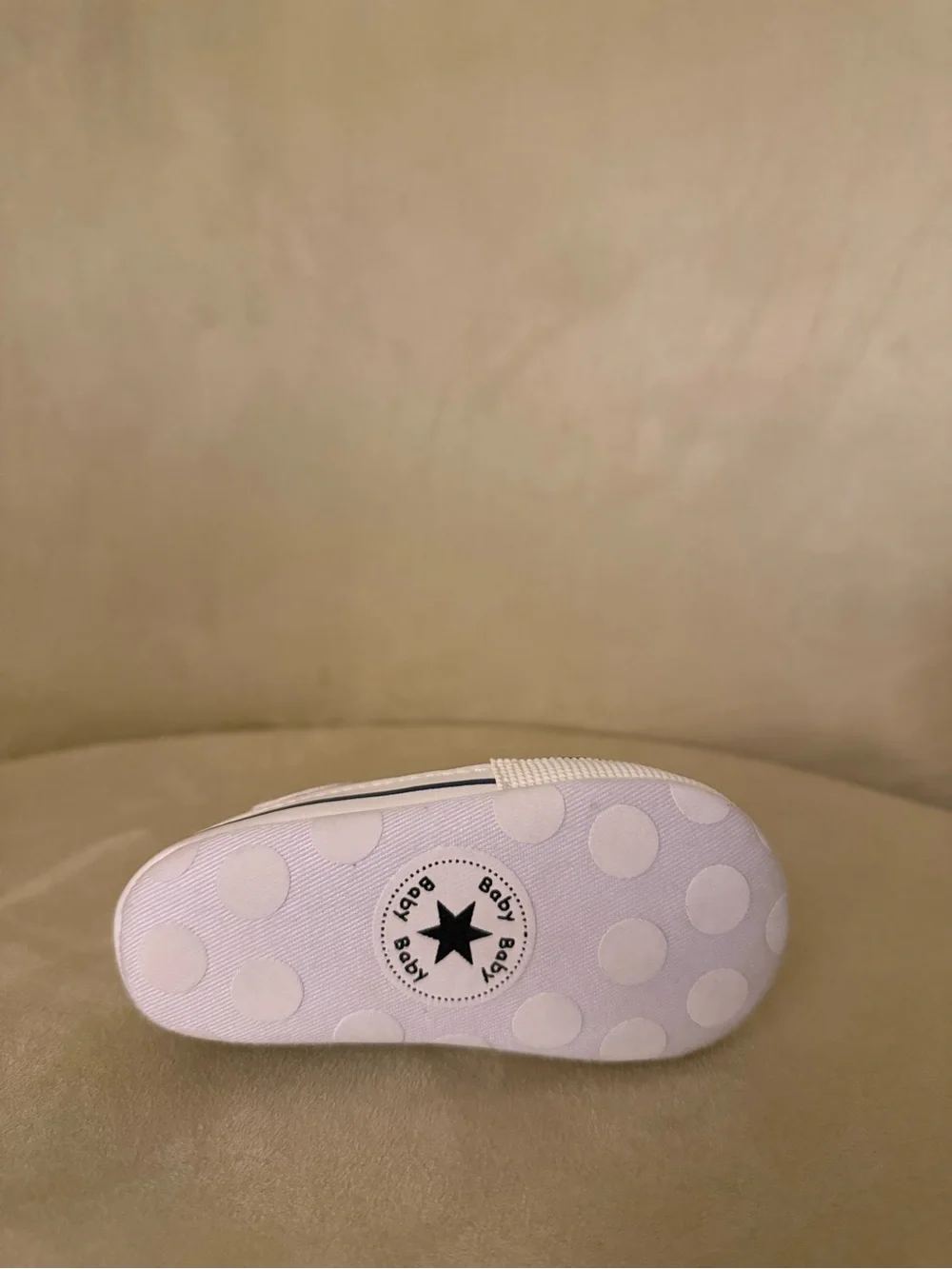 Baby Baby Sparkle mid-Top Walker Sneakers in White